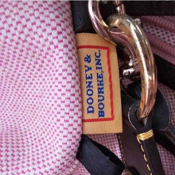 Dooney & Bourke Brown Crocodile Embossed Double Strap Tassel Bag - Picture 8 of 10